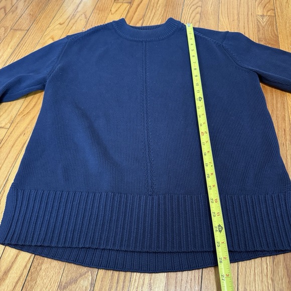 Tuckernuck Navy Blue Cotton Knit Sweater Size Small - Picture 6 of 7